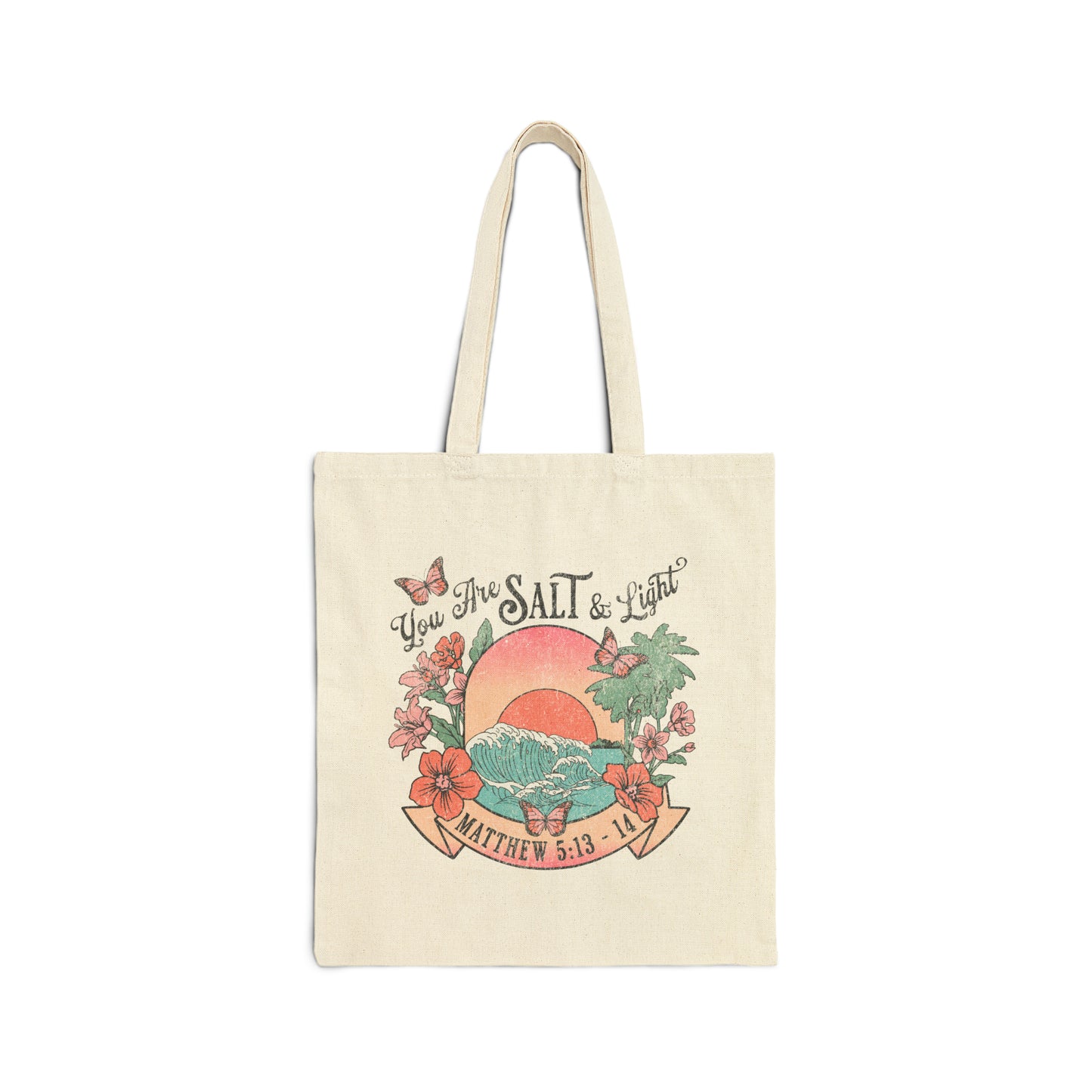 Salt and Light Cotton Canvas Tote Bag