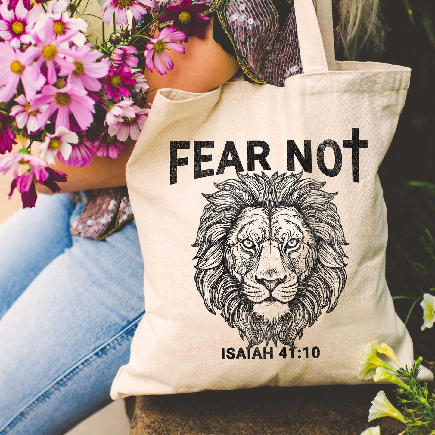 Fear Not Christian Tote Bag