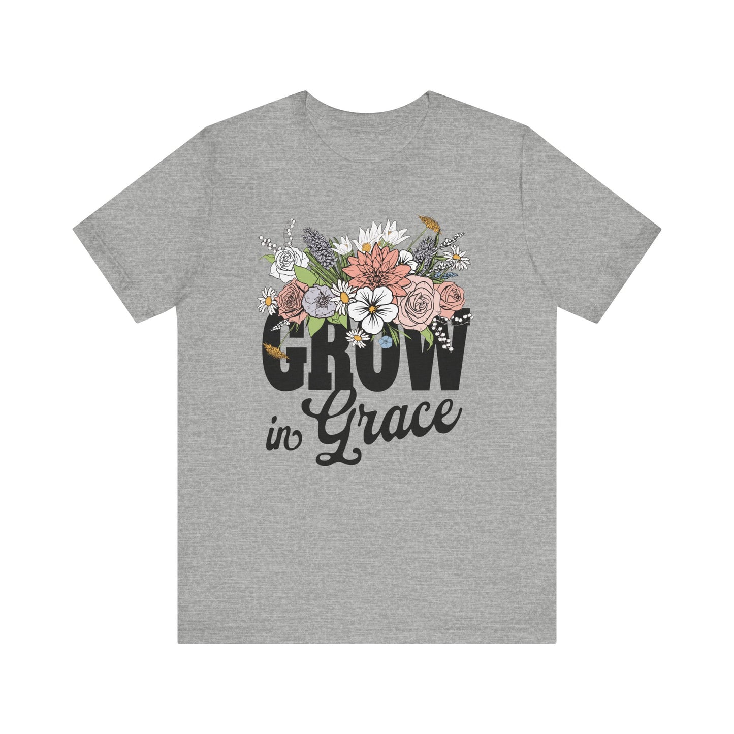 Grow In Grace Floral Unisex Tee