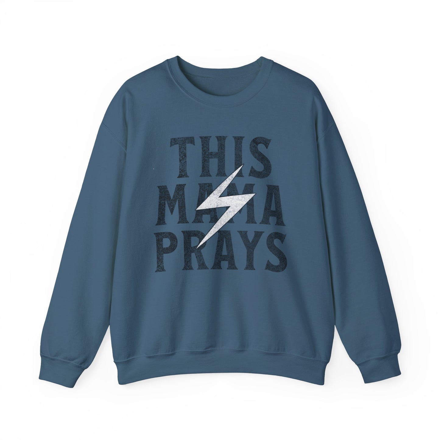 This Mama Prays Christian Crewneck Sweatshirt