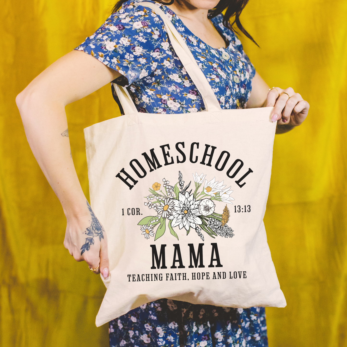 Homeschool Mama Christian Tote Bag