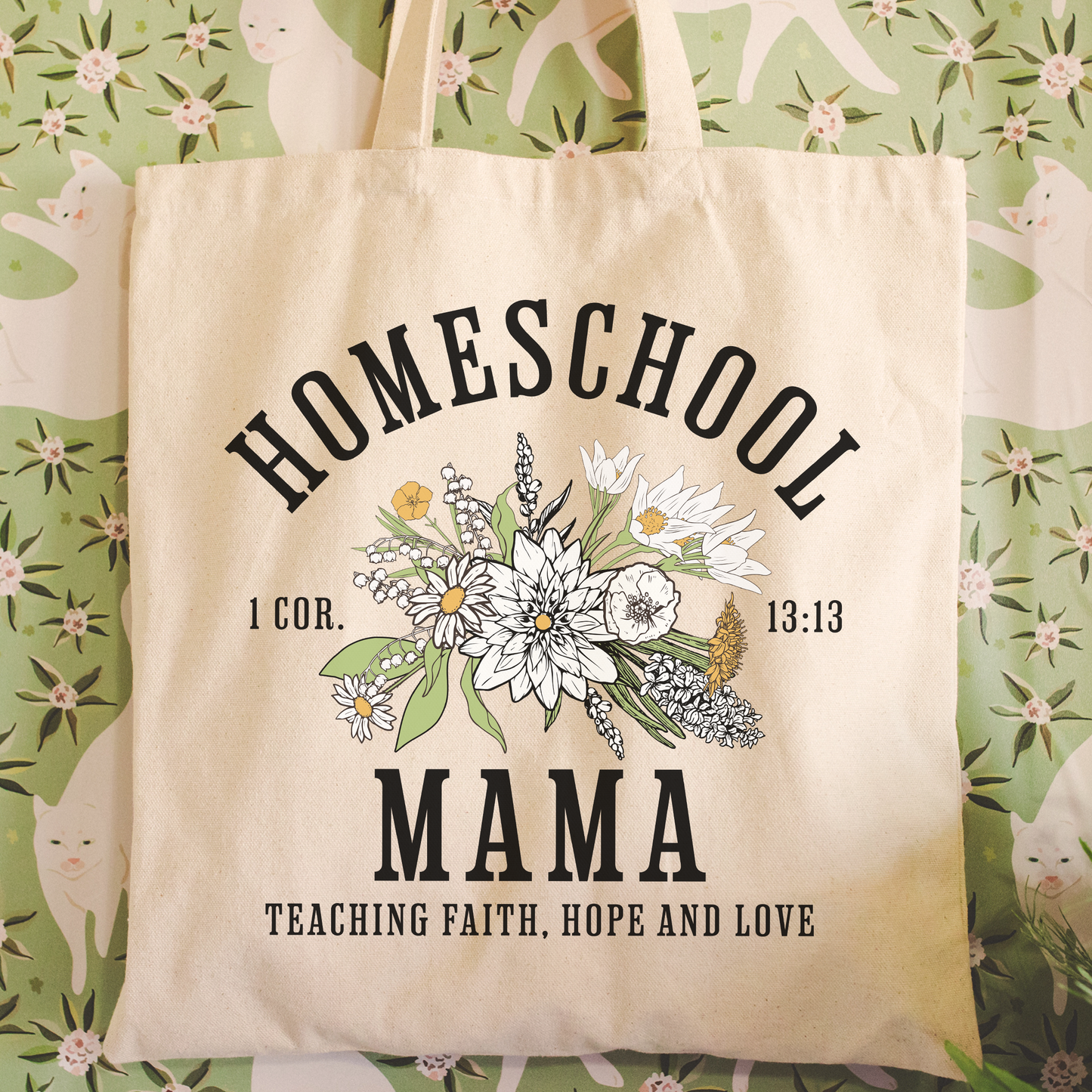 Homeschool Mama Christian Tote Bag