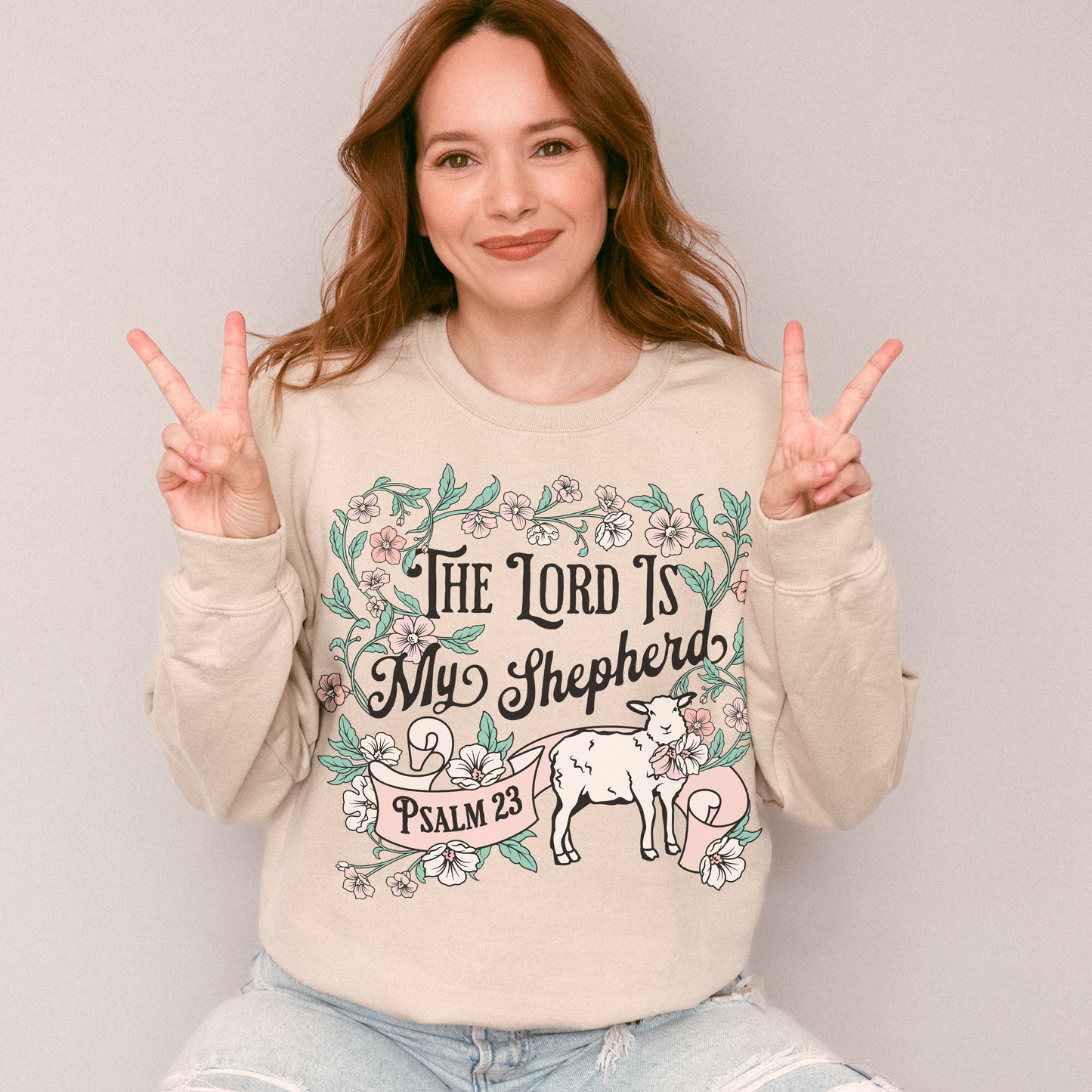 The Lord Is My Shepherd Crewneck Sweatshirt