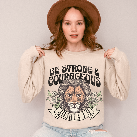 Strong and Courageous Crewneck Sweatshirt