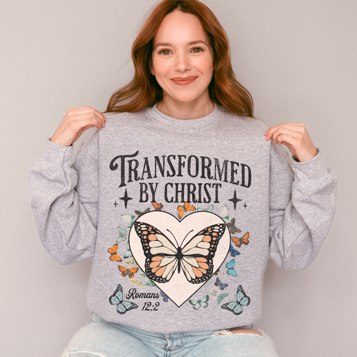 Transformed By Christ Crewneck Sweatshirt