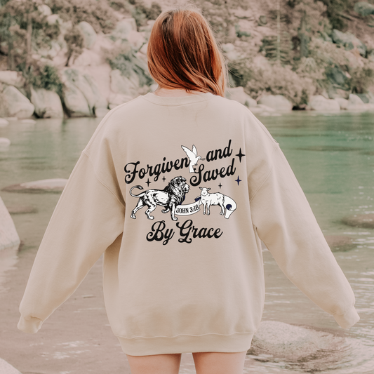 Saved And Loved Unisex Crewneck Sweatshirt