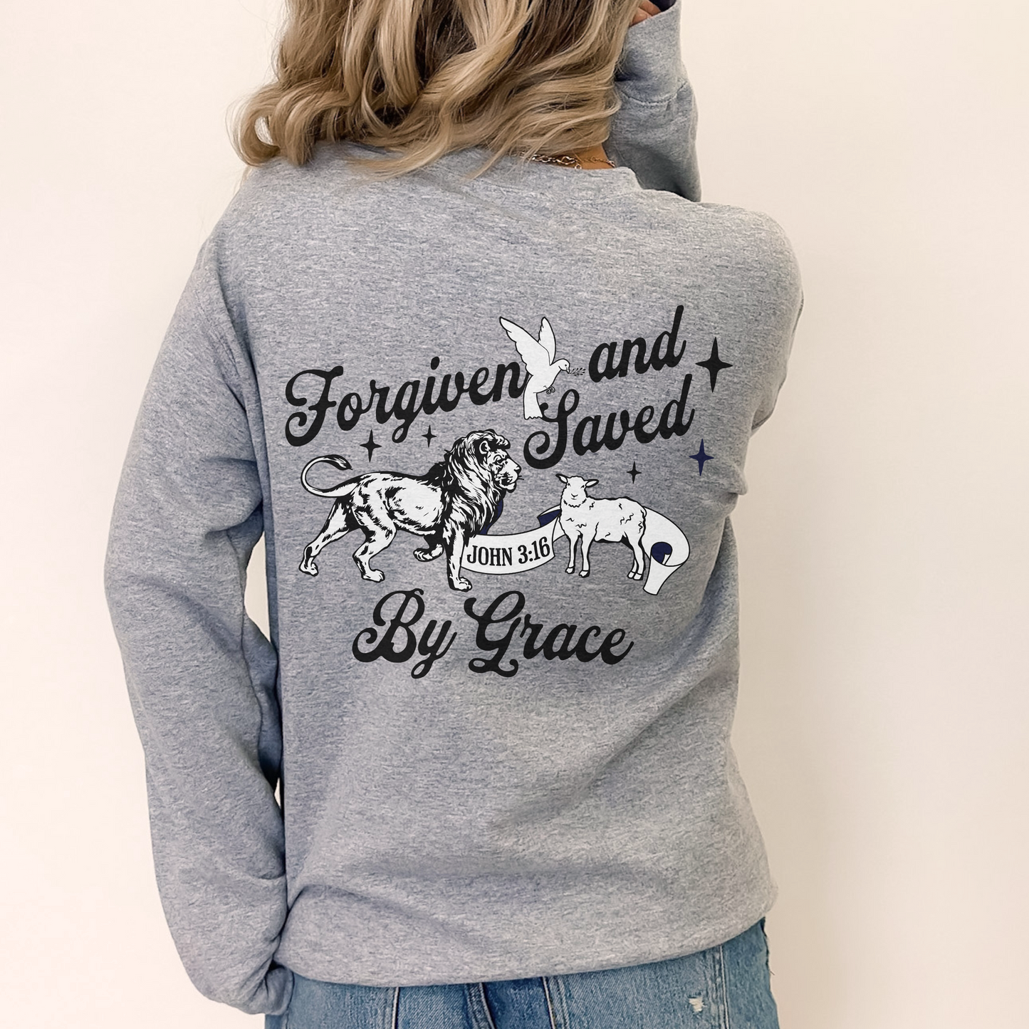 Saved And Loved Unisex Crewneck Sweatshirt