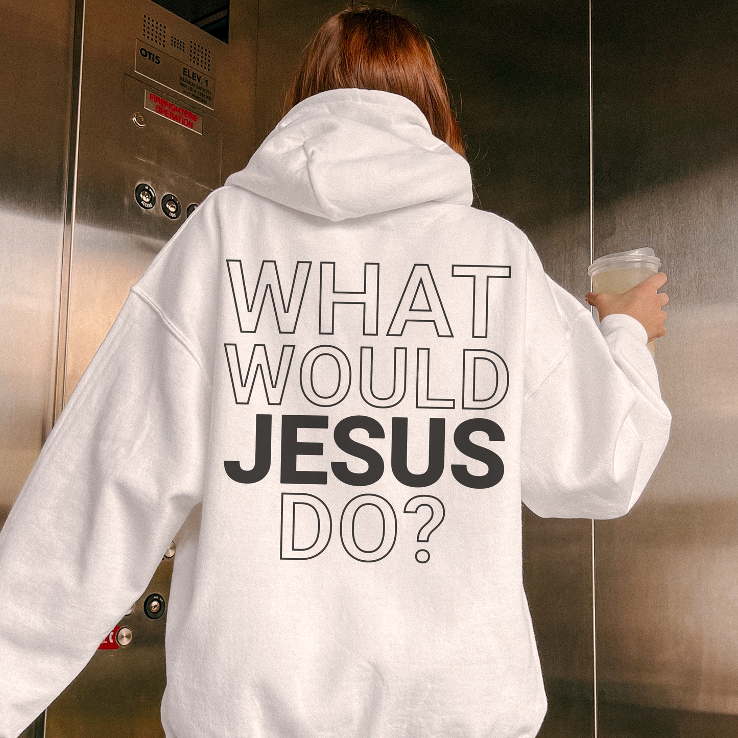 What Would Jesus Do Hoodie - Add Size chart